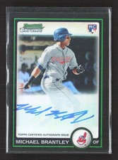 2010 Bowman Chrome Michael Brantley Refractor Auto /500 Indians TV2603