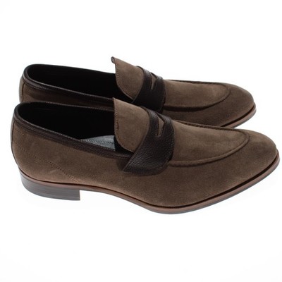 Di Bianco NWB Brera Suede / Scozzina Loafers Size 42.5 (US  display picture 1