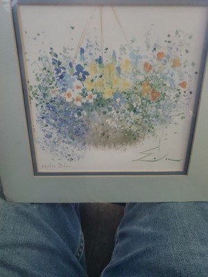 Eda Varricchio ''Moss Basket'' Hand Signed 66-500 Lithograph