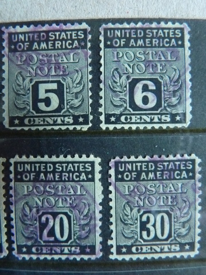 SS32 - 146 - USA - QE2 - Full Set Postal Note Stamps - Scott catalogue ...
