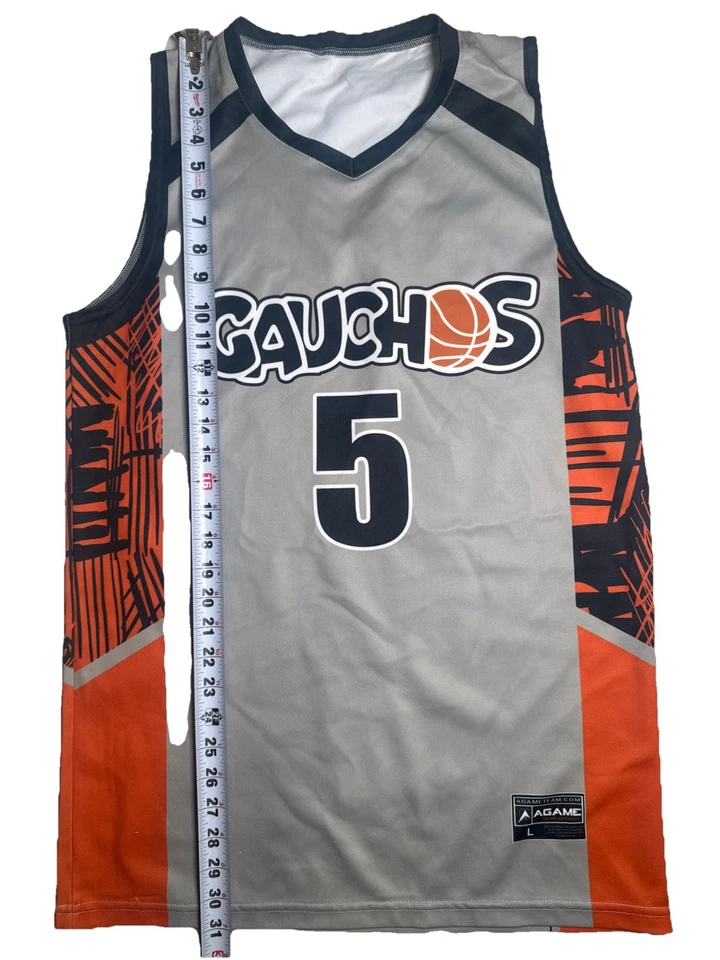 Vintage Gauchos NYC Bronx #5 Basketball jersey  Size L - Image 2 of 4
