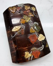 Exceptional Antique Japanese Inlaid Wood Five Section Inro