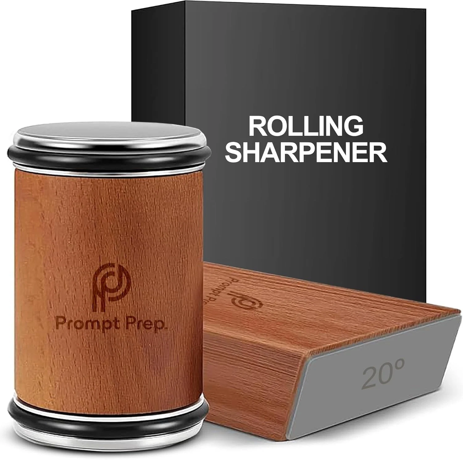 Rolling Knife Sharpener | Easy Knife Sharpening Tool for Kitchen | 15° & 20° Adj - Picture 1 of 7