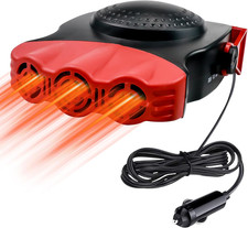 Riscaldatore Auto 12V 150W Stufetta Portatile per Auto, Demister Regolazione 360