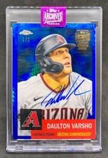 2025 Topps Archives DAULTON VARSHO Platinum Chrome Blue Refractor Auto SP 1/1
