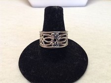 Sterling Silver .925 Filigree Band Ring-Size 7
