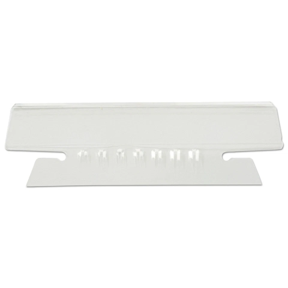 UNIVERSAL Hanging File Folder Plastic Index-43313 Tab Cut 3" Tab Clear 250BOX - Image 2 of 3