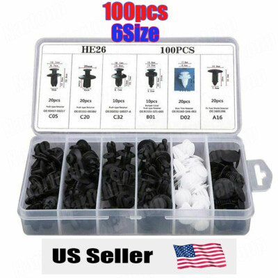 A-Premium® APRCF3302 50 Pcs 10mm Nylon Fender Garnish Molding & Hood Retainer Seal Clip