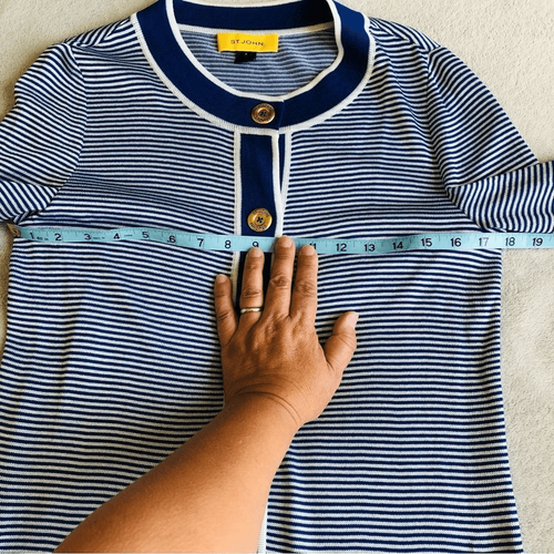 St. John Striped Cardigan - Picture 6 of 9