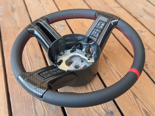 Volant CUIR NEUF pour Ford Mustang 2010-2014 Shelby GT500 couleur carbone - Picture 15 of 17