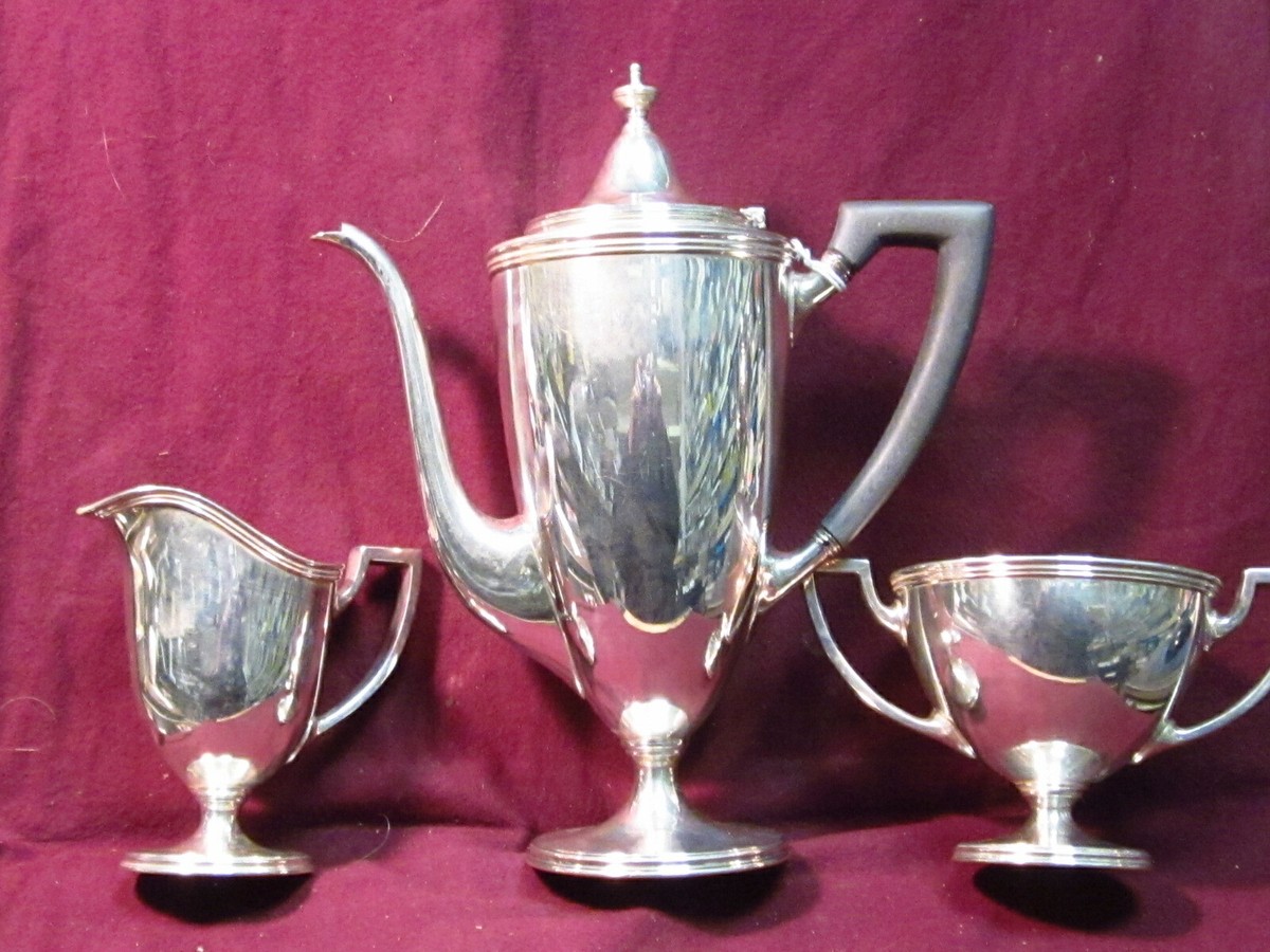 Tiffany & Co. Sterling 3Pc -COFFEE SET 21204-3571 1045g Mono Tiffany & Co. Sterling 3Pc -COFFEE SET 21204-3571 1045g Mono