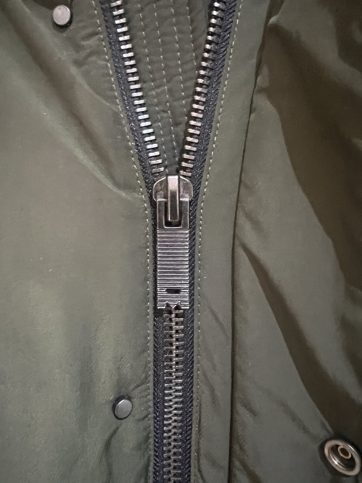 Ladies Lee Cooper Down Parka Jacket Army Green image 6
