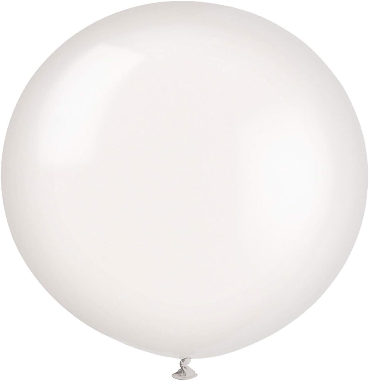 Unique Party 56722 - 36 Гигантских латексных льняных белых воздушных шаров, упаковка из 6 штук