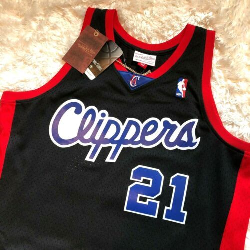 C) Mitchell & Ness Blue San Diego Clippers World B. Free 24 NBA
