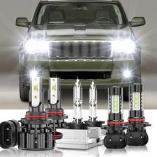 For Jeep Grand Cherokee 2008-2013 HID/LED Headlight Fog Light Bulbs kit
