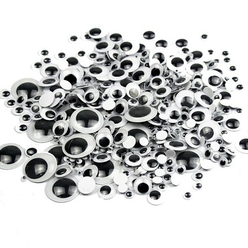 700X Selbstklebende Googly-Augen 4mm-12mm Gemischt Verschiedene Wiggly Basteln - Bild 4 von 11