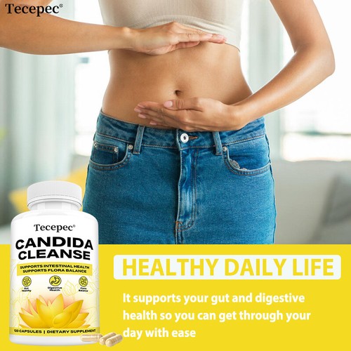 Candida Cleanse Capsules - Bowel and Colon Support, Natural Herbs - Picture 3 of 12