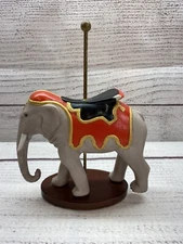 1988 Franklin Mint Treasury of Carousel Art Animals Porcelain Elephant Figurine