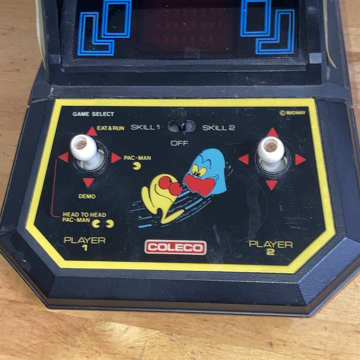 Vintage 1981 Midway Coleco Pac-Man Tabletop Mini Arcade Vintage 1981 Midway Coleco Pac-Man Tabletop Mini Arcade