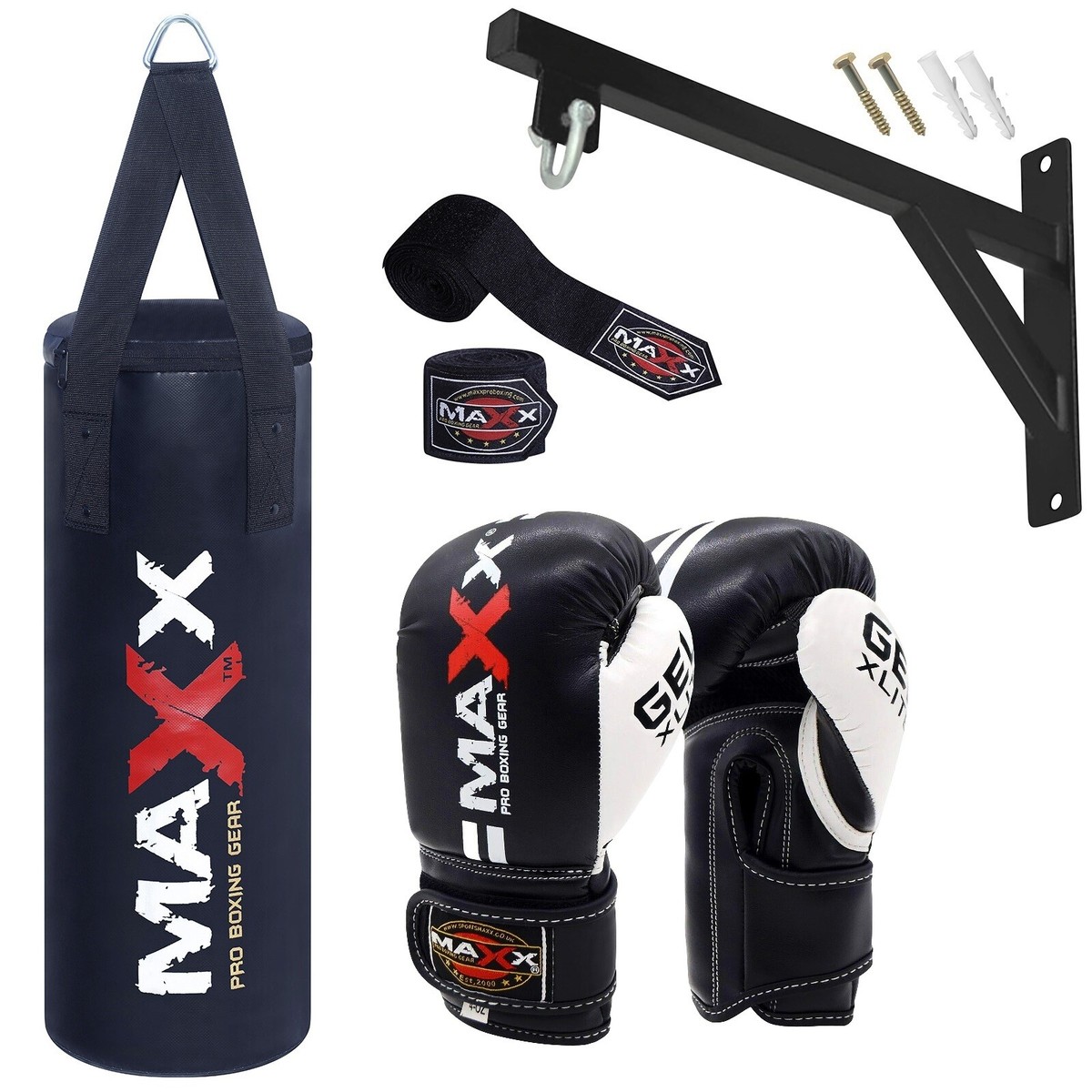 Maxx Kids PunchBag Boxing Junior punching bag Bracket Hook 6oz Or