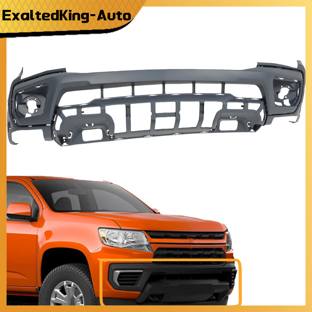 For 21-2022 Chevrolet Colorado Primed W/Tow Hook Hole Front Bumper Cover Fascia