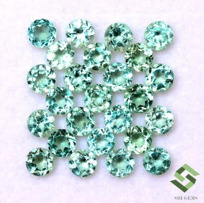 4 MM Natürlich Apatit Rund Schliff Menge 25 Stück 6.79 Cts Kalibriert Lose - Bild 1 von 4