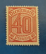 Germany Stamps Deutsches Reich Dienstmarke 40 Pfennig 1920 Mi. Nr. D 28 (20604)
