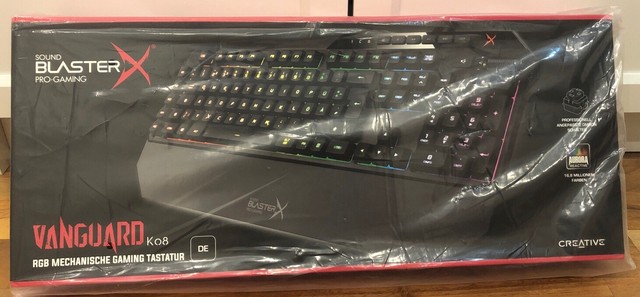 Creative Sound Blasterx Vanguard K08 Gaming Keyboard Tastatur Rgb De Layout Ebay