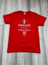 Rotherham United FC Papa Johns 2022 Wembley T-Shirt child 12-13 years Football