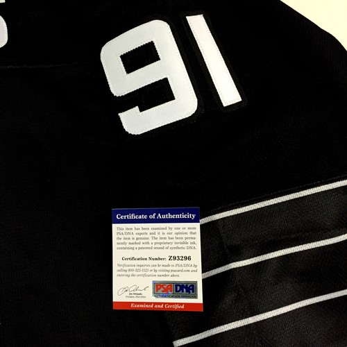 JOHN TAVARES SIGNED NEW YORK ISLANDERS 2015 3RD BLACK JERSEY PSA/DNA COA Z93296 - Picture 4 of 6