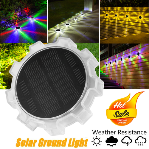 12PACK Solar In Ground Lights Outdoor Buried Lamp Disk LED Lawn Pathway Garden - Picture 22 of 22