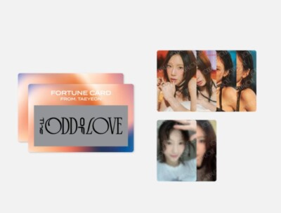 TAEYEON CONCERT The ODD Of LOVE OFFICIAL MD GOODS FORTUNE SCRATCH