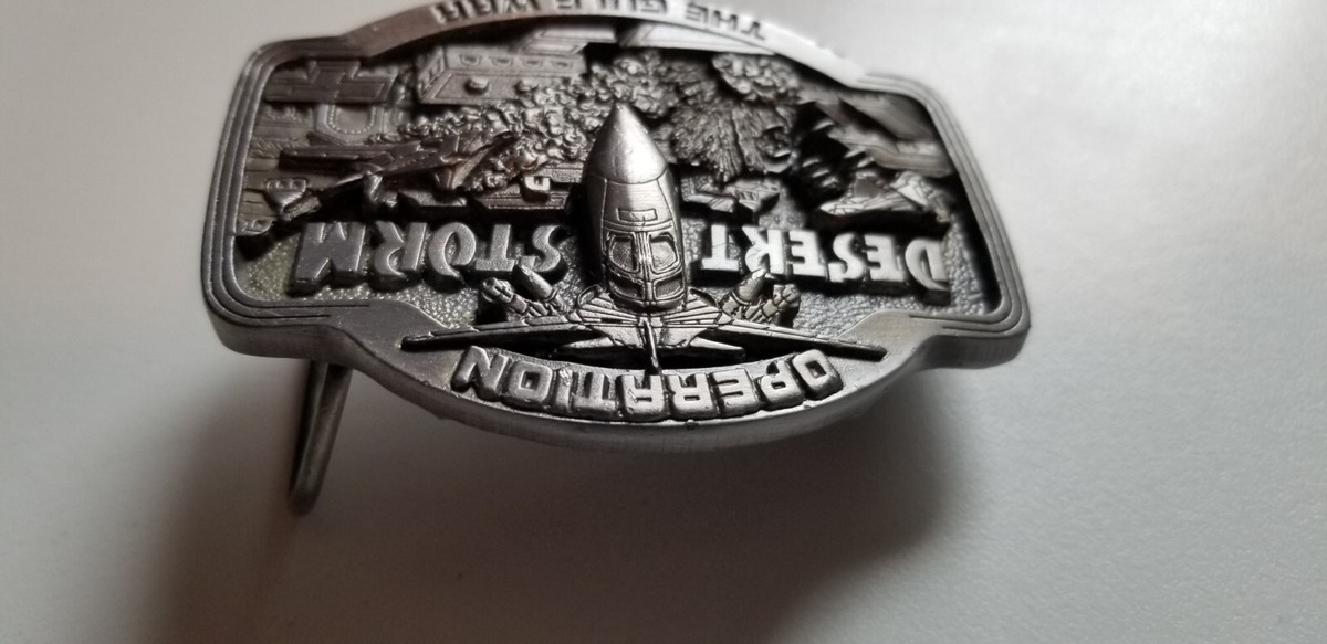 1991 Vintage Operation Desert Storm Belt Buckle - The Gulf War