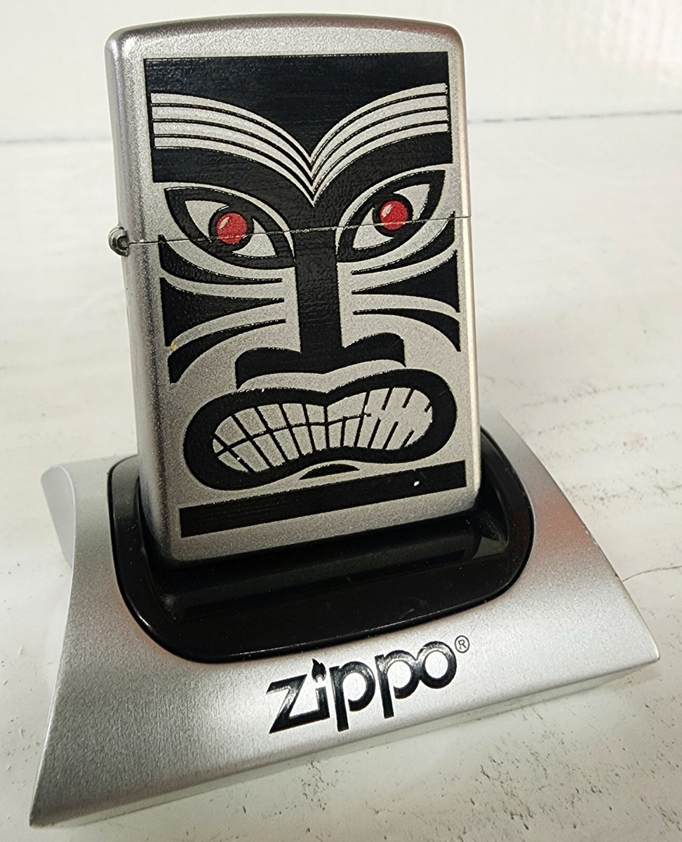 ZIPPO LIGHTER 205-101 TIKI GOD OF MONEY HAWAII HAWAIIAN UNFIRED 