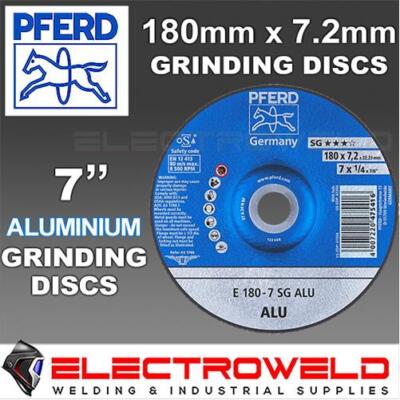 5 x PFERD 180mm 7  Aluminium Grinding Wheels Depressed Centre Angle Grinder Disc