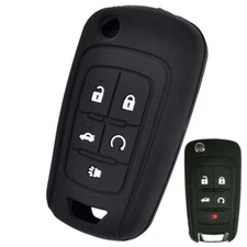 5-Buttons For Chevrolet Buick Cruze GM Silicone Flip Key Cover Case Remote Fob