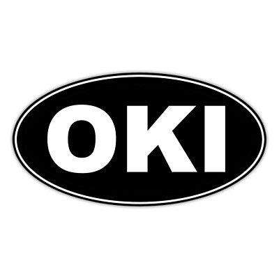Okli Sticker Okinawa Prefecture Bumper Sticker OKI Adhesive Decal Vinyl Ryukyu ...