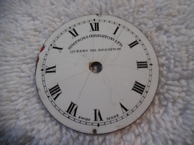 Pocket Watch Face Simpsons Brighton Ltd Queen's Ed. Brighton Swiss Made 79-9T