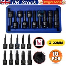10Pcs Screw Extractor Easy Out Drill Bits Broken Damaged Bolt Stud Remover Set