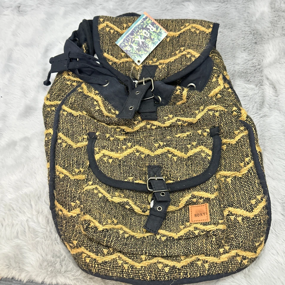 Mochila Roxy Drifter Arpillera Surf Exterior Correas Ajustables Foto 2 de 4