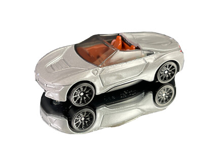 Hot Wheels 2023 HW Roadsters 10/10 Silver BMW i8 Roadster **LOOSE**