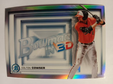 2022 Bowman Chrome In 3D Colton Cowser #B3D-20