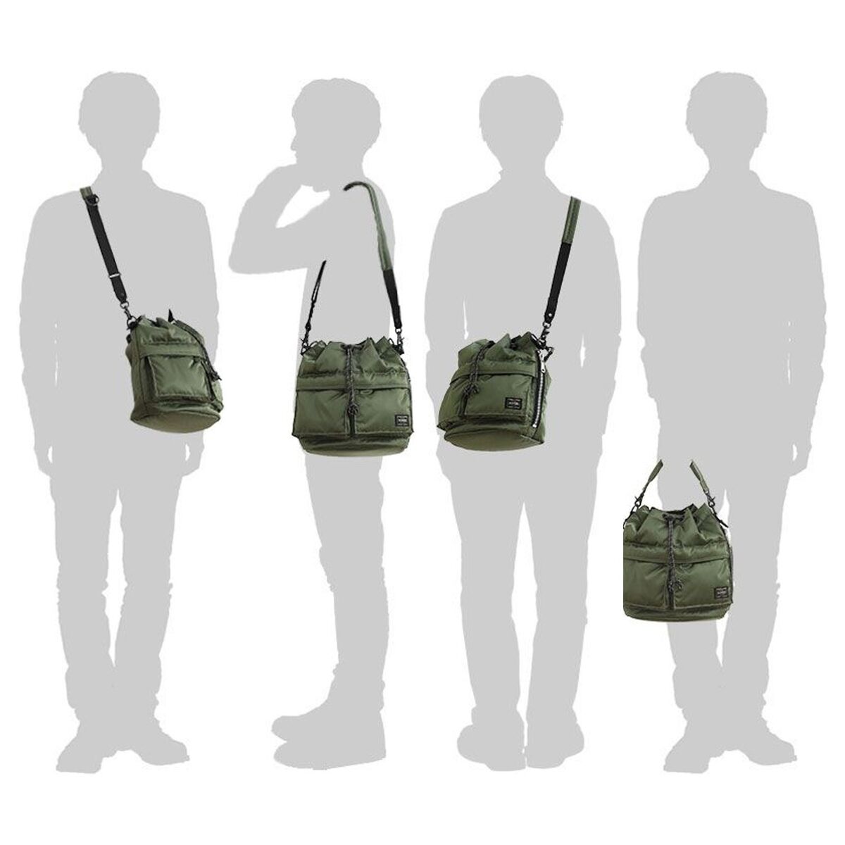 YOSHIDA COMPANY PORTER PX TANKER 2WAY TOOL Drawstring YOSHIDA COMPANY PORTER PX TANKER 2WAY TOOL Drawstring
