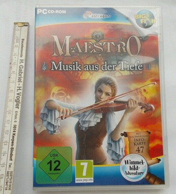 PC CD-Rom astragon Maestro Musik aus der Tiefe Nr. 7 USK ab 12 Wimmelbild Advt.