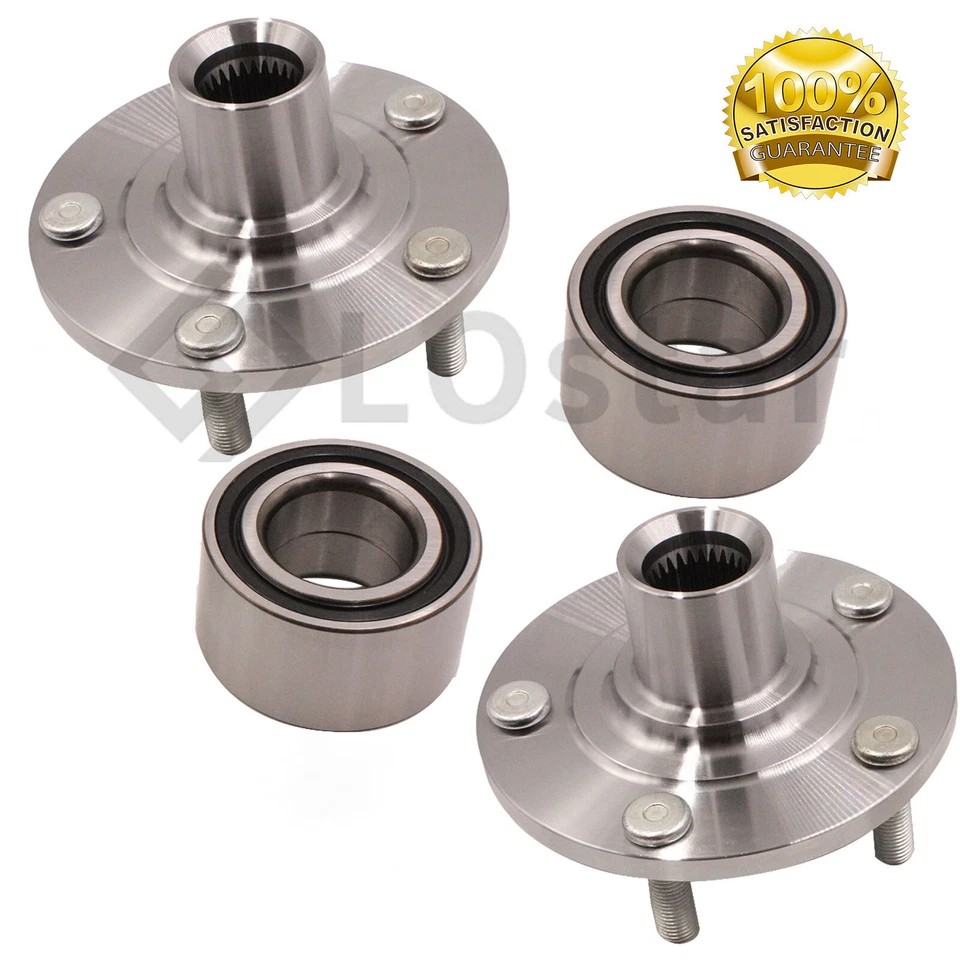 Pair(2) Front Wheel Hub & Bearing Assembly Fits 2007-2014 Mitsubishi Outlander Foto 2 de 4
