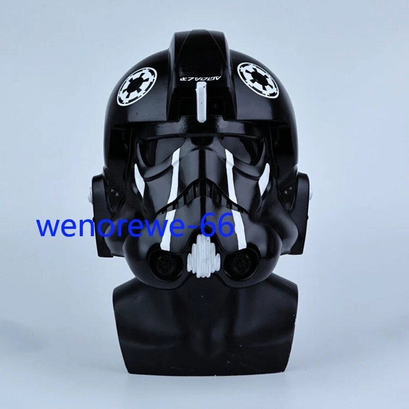 Game Star Wars: Squadrons Tie Pilot Helmet Full Face Mask Cos Prop PVC Replica - Image 4 of 4