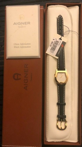 VERONA Nuovo di Zecca Aigner in pelle in acciaio inox A01200 Orologio da  donna nella casella | eBay