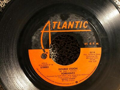 1978 FOREIGNER 45RPM 7” Atlantic Records “Double Vision” (J99-2