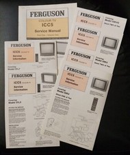 7 x FERGUSON TV Chassis ICC5 Repair Service Information Manual Circuit Diagram
