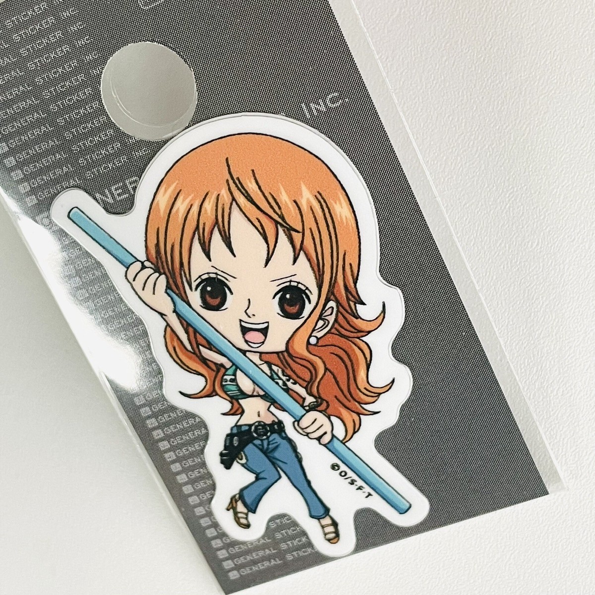 ONE PIECE Die-cut Sticker 2×1.2 inches NAMI 2 sets Mugiwara Store